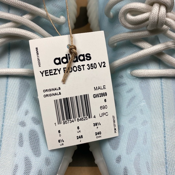 New with box adidas yeezy 350 v2 monoice men’s size 6.5 or women’s 7.5 - Picture 4 of 6